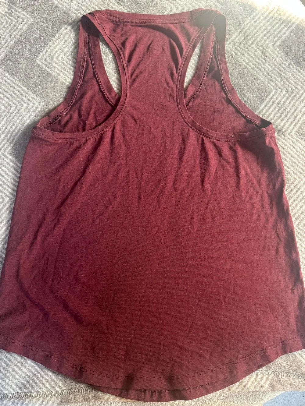 lululemon love tank top in Burgundy
